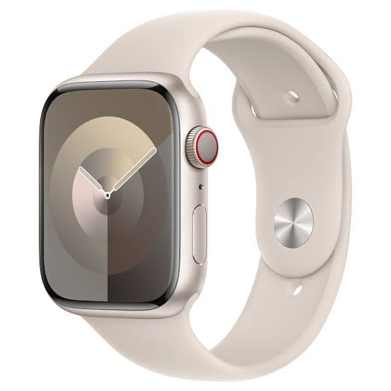 Apple Watch Series 9, Cellular & Wi-Fi, 45mm Graphite Stainless ...White